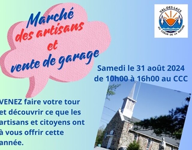 Marché des artisans et Vente de garage