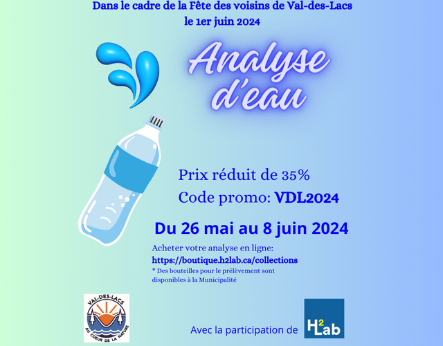 ANALYSE D'EAU