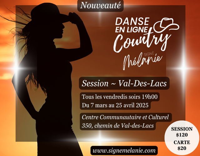 DANSE EN LIGNE COUNTRY